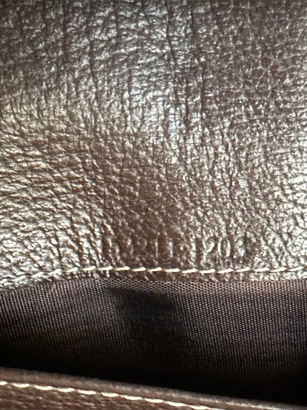 Authentic Vintage Gucci Brown GG Monogram Long Wallet